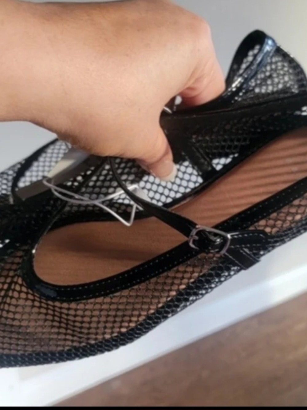 a new day Black Mesh Mary Jane Flats with Buckle - Picture 8 of 10